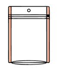Three-Side Seal Zipper Bag (Hang-Hole Bag)