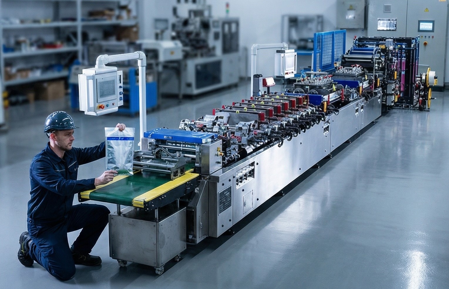 Top-and-Bottom Pattern Registration Mono-Material Multifunctional Bag Making Machine